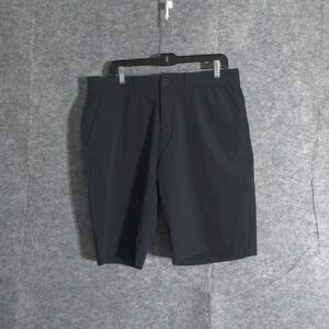 Lyle & Scott Mens Shorts Size 34 True Black Golf Casual Flat Front Performance